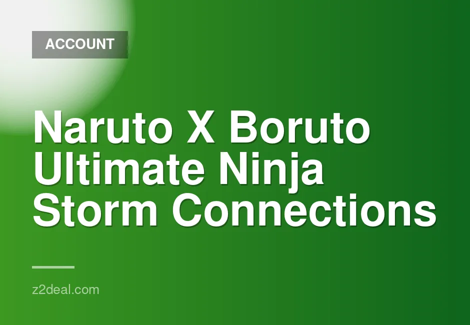 Naruto X Boruto Ultimate Ninja Storm Full Game Account for PS4 and PS5