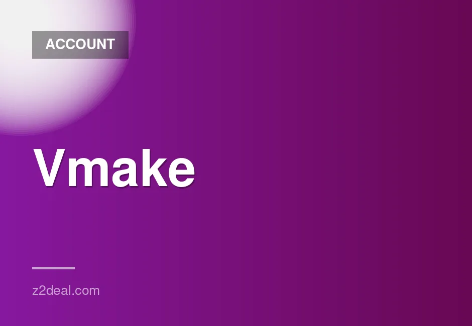 Vmake Plus Subscription for $9.99 with Private Account and 1 Month Warranty