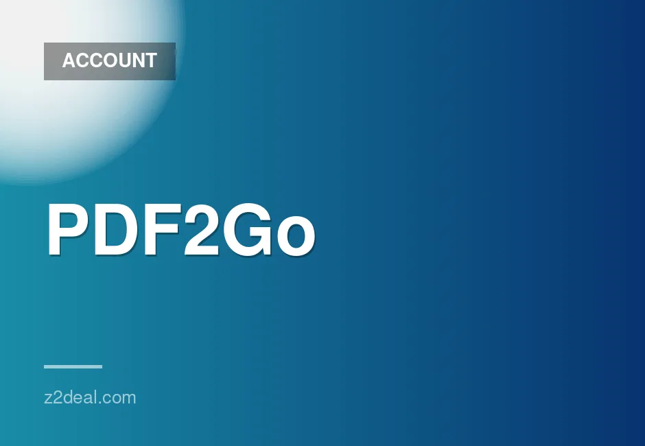 pdf2go 1 Month Premium Professional Plan Educational Account