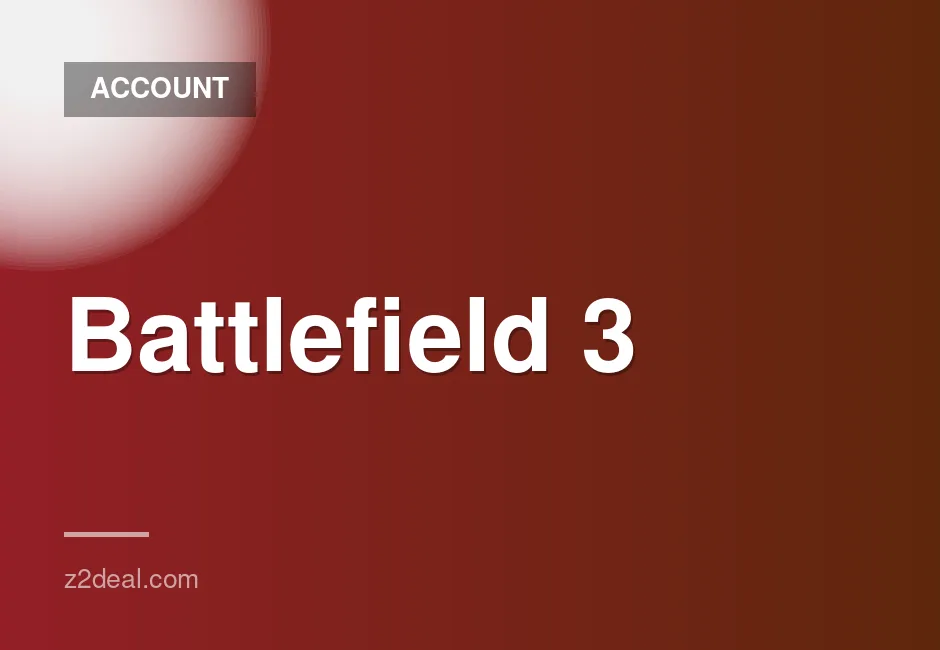 Battlefield 3 Game Account with Email Access for Instant Play