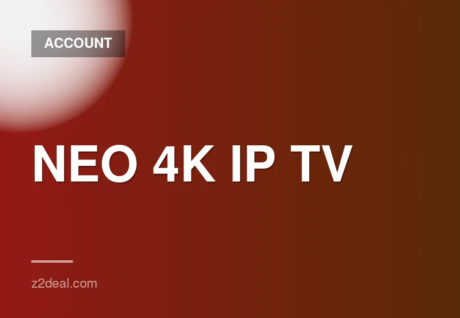 1 Month NEO 4K IPTV Subscription with Worldwide Channels and On-Demand Series