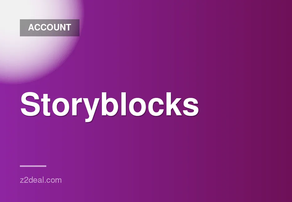 One-Year Unlimited Access Plan for Storyblocks - Private Account and Quick Delivery