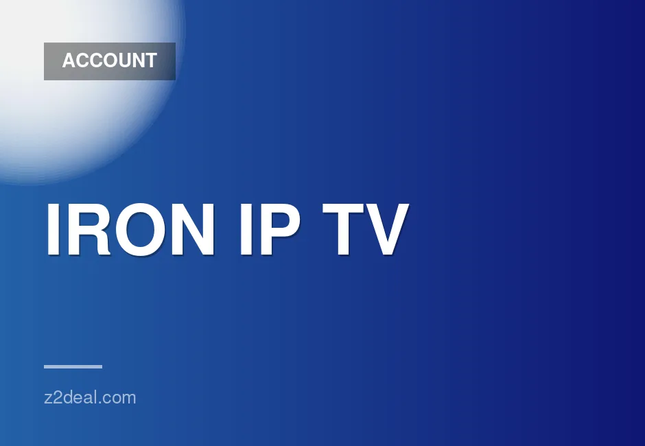 One Month Subscription to IRON PRO 4K IPTV with Global Channels, Movies, and Series