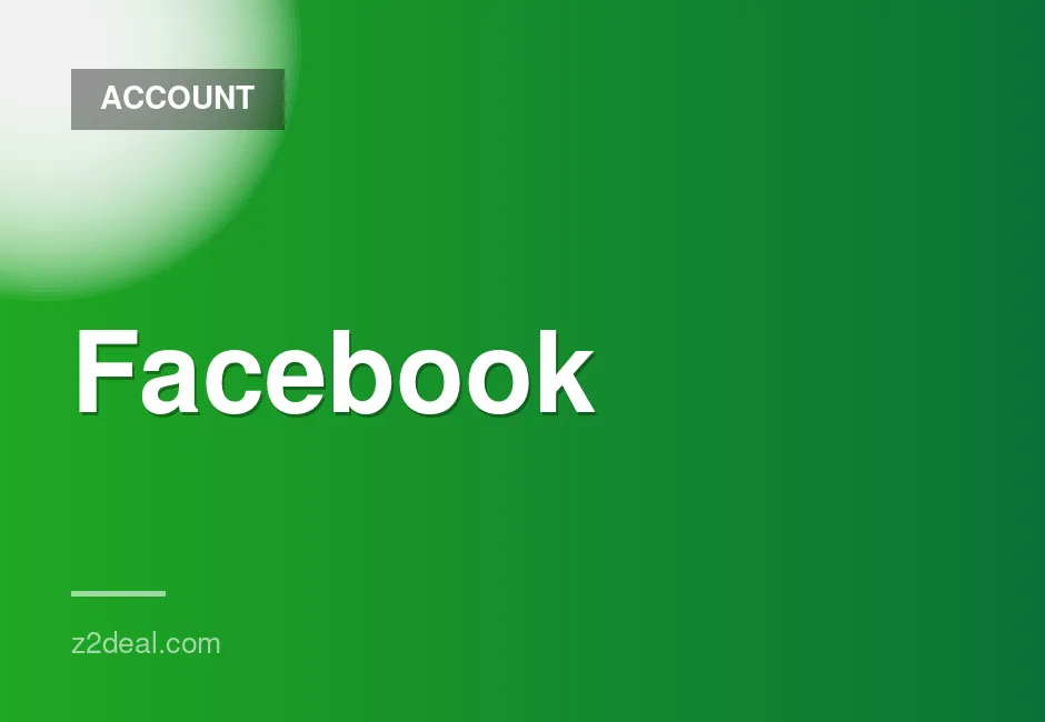 Facebook Account - Ready to use, 3-6 months old, 2FA disabled