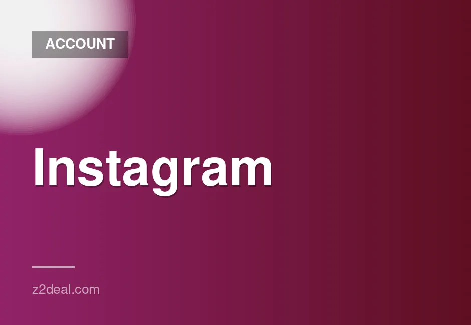 Instagram Account - Instant login, 1-3 months old, No verification required