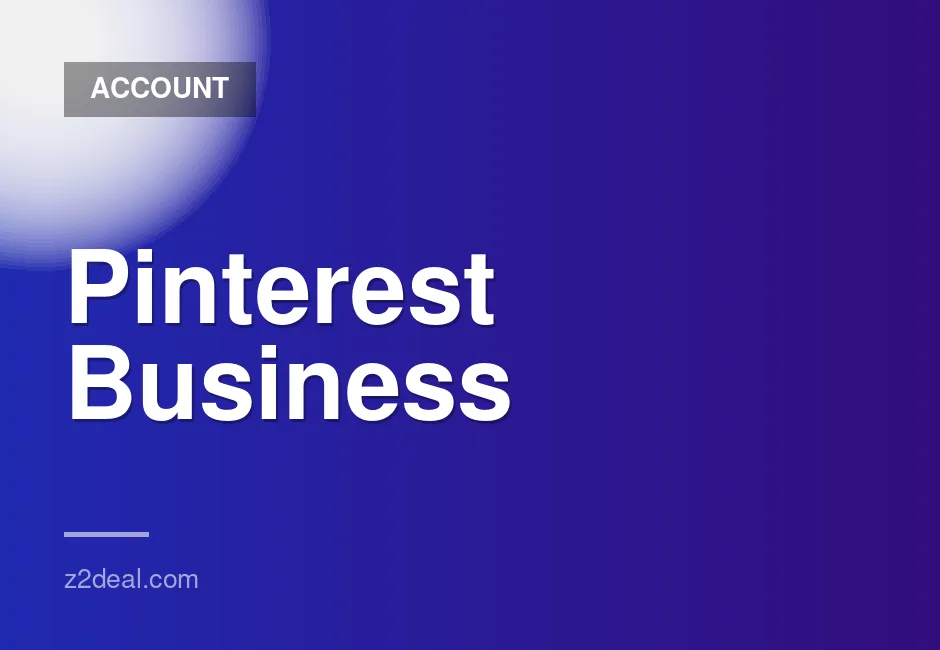 Pinterest Business Account - Instant login, Brand new (created today), No verification required