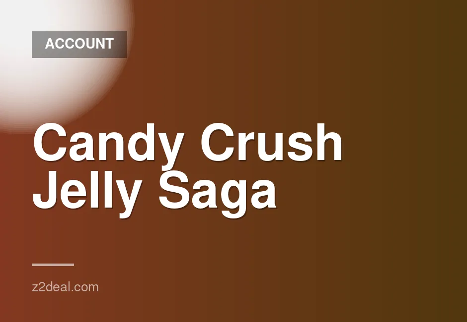 Candy Crush Jelly Saga Account with 4650 Levels Cleared for iOS and Android Global Server