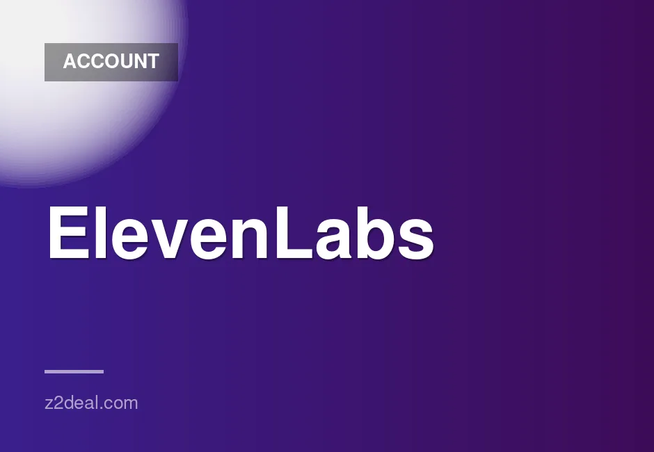 Three-month ElevenLabs creator subscription with warranty and secure service