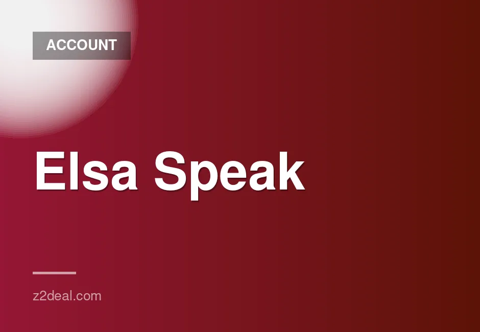 Elsa Speak Premium Plan - 6 Month Private Account with 6 Month Free Gift