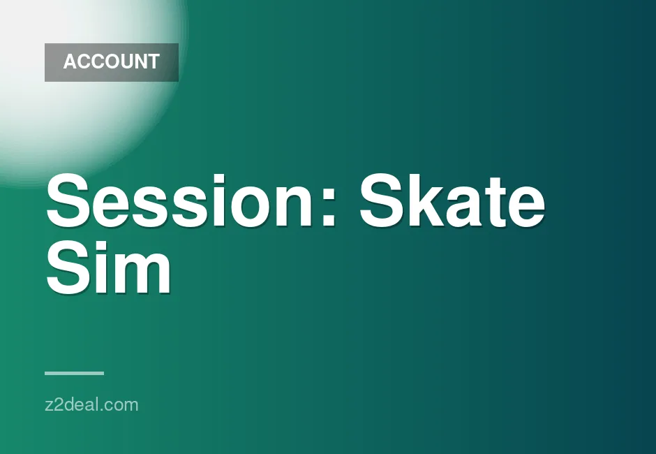 New Steam Account for Session: Skate Sim - 0 Hours Played, Data Changeable, Quick Delivery