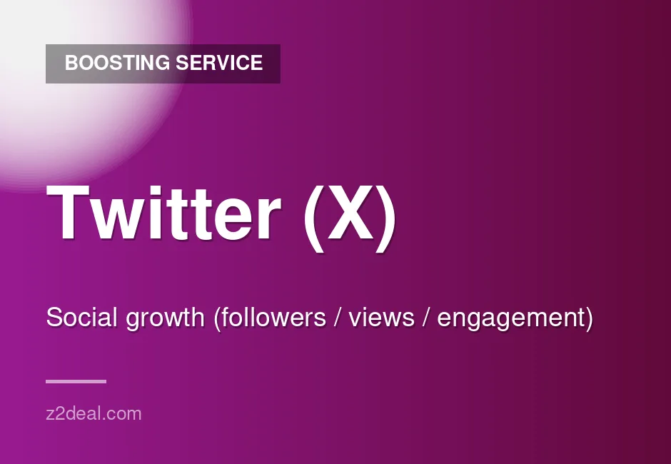 Fast Twitter (X) Growth Service | Organic | Active Users | Straightforward Order