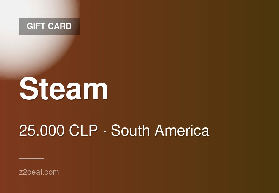 Quick Steam Gift Card - 25.000 CLP - Wallet Top-Up - PC Compatible - Chile - Order With Confidence