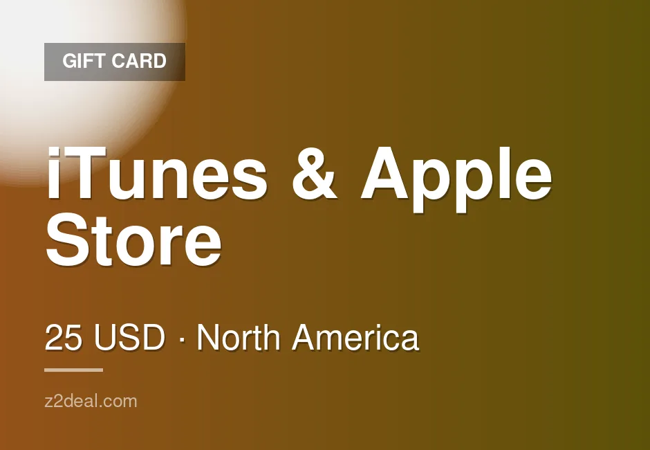 Digital iTunes & Apple Store Gift Card | 25 USD | North America | Reliable Service