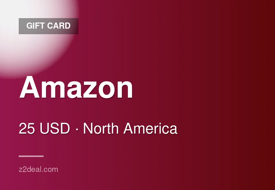 Instant Amazon Gift Card | 25 USD | United States | Hassle-Free