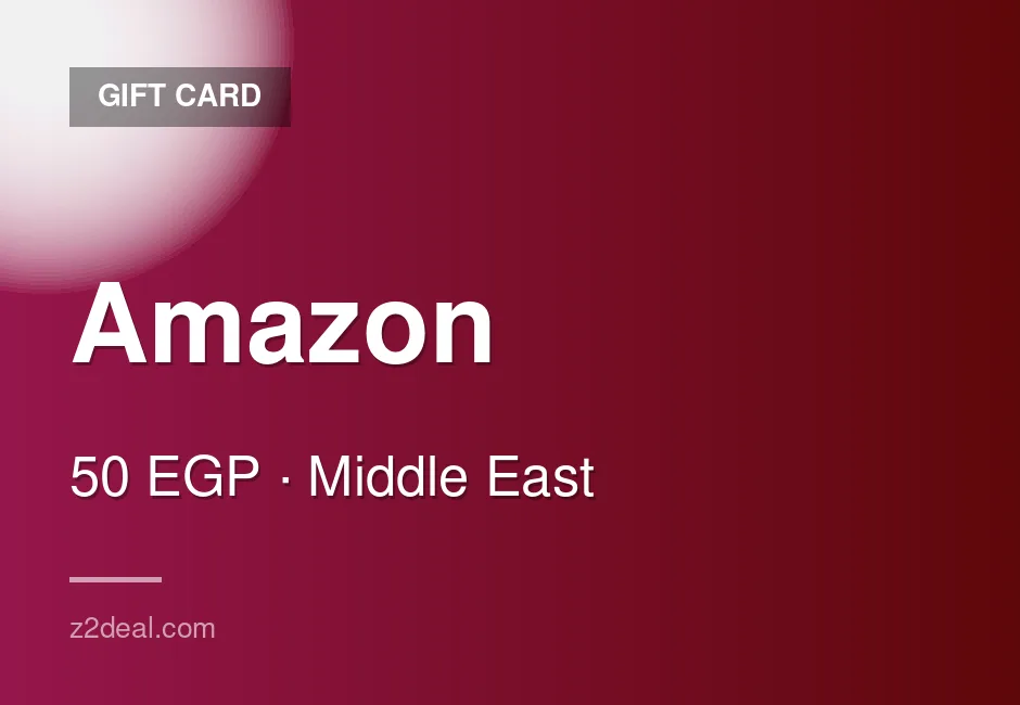 Amazon Gift Card - 50 EGP - Egypt - Verified Stock