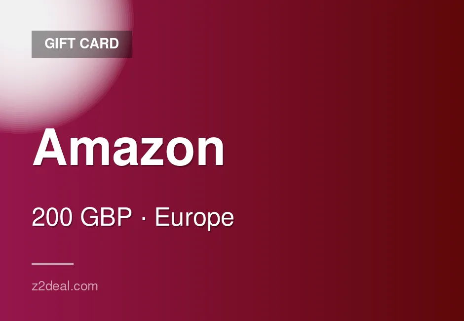 Trusted Amazon Gift Card | 200 GBP | Ireland | Careful Handling