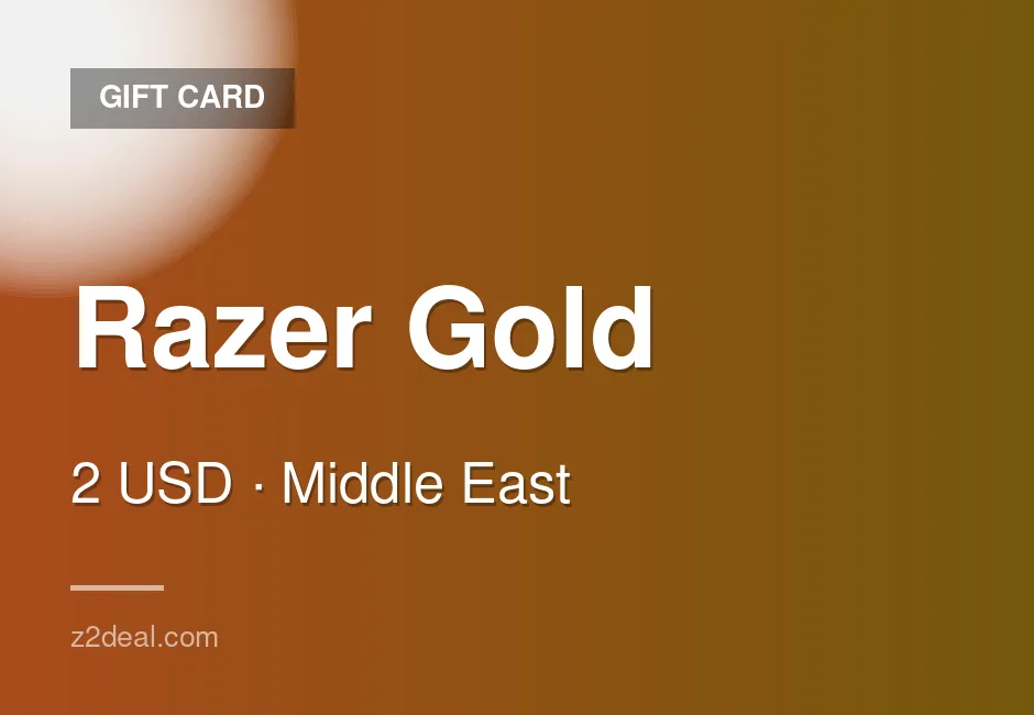 Trusted Razer Gold Gift Card | 2 USD | Saudi Arabia | Proven Seller