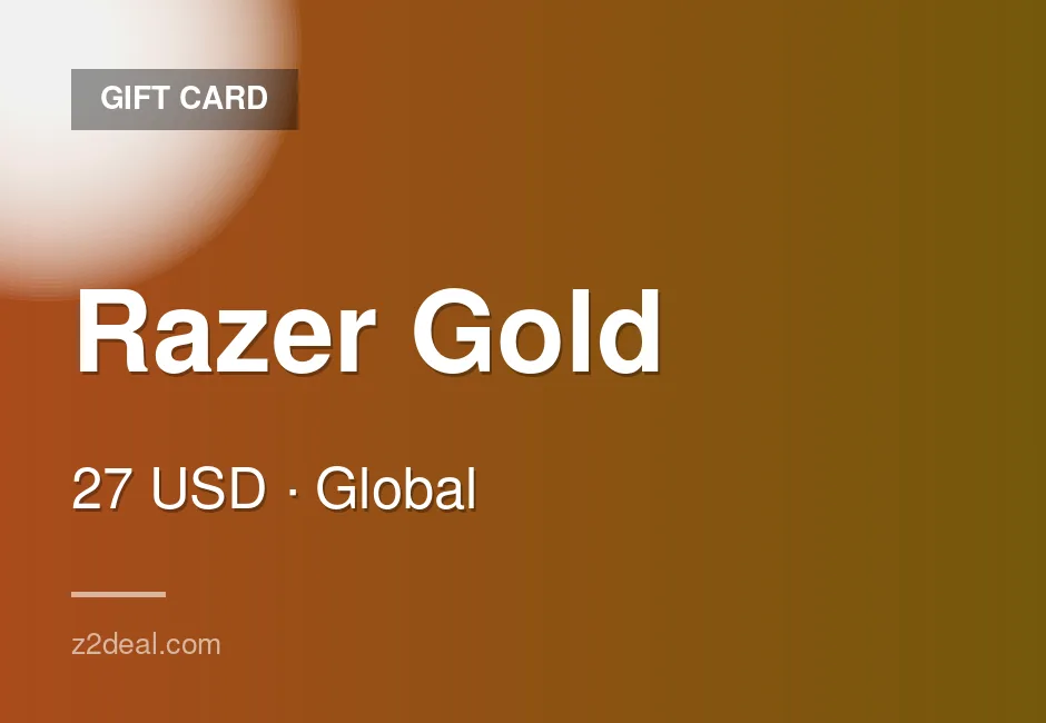 Quick Razer Gold Gift Card - 27 USD - Works Worldwide - Global - Buyer Protected