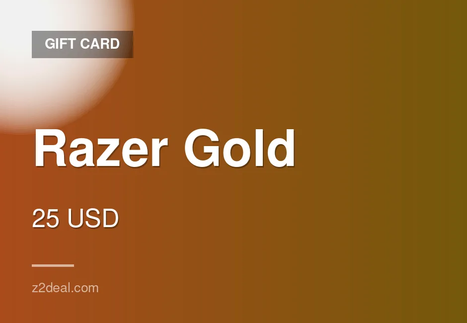Reliable Razer Gold Gift Card - 25 USD - Ready to Redeem