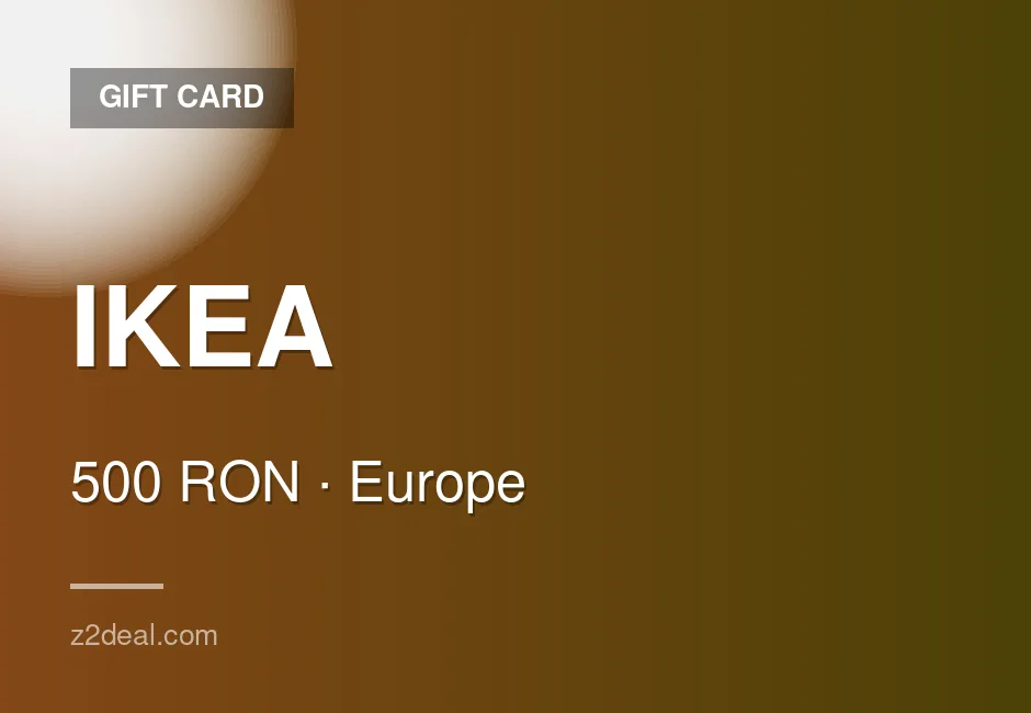 Genuine IKEA Gift Card - 500 RON - Romania - Well Reviewed