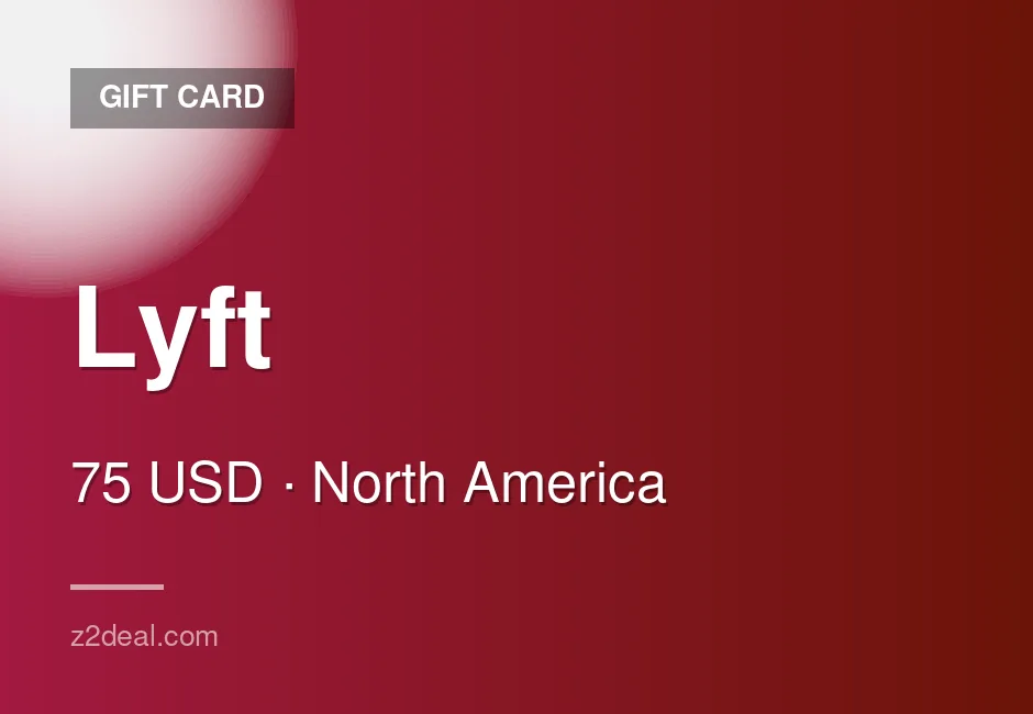 Trusted Lyft Gift Card | 75 USD | United States | Careful Handling