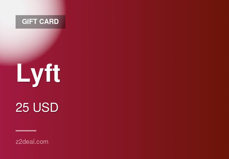 Trusted Lyft Gift Card | 25 USD | Delivered With Care