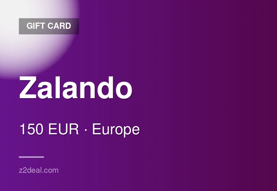 Quick Zalando Gift Card - 150 EUR - Spain - No Waiting Around