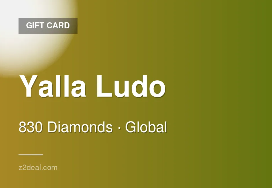 Trusted Yalla Ludo Gift Card | 830 Diamonds | Global | Works Worldwide | In-Game Currency | Delivered With Care