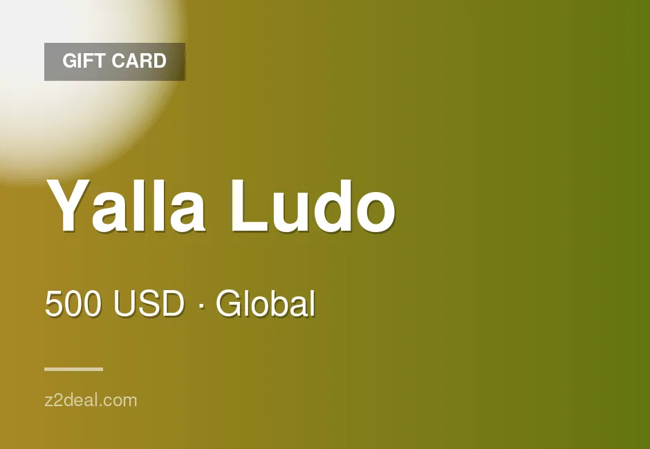 Genuine Yalla Ludo Gift Card - 500 USD - Works Worldwide - Global - Well Reviewed