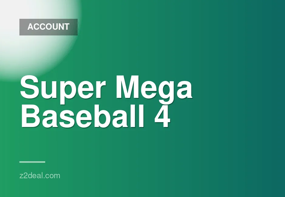New Steam Account for Super Mega Baseball 4 with Zero Playtime and Data Change Option