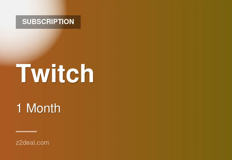 Buy Twitch Subscription | 1 Month | Trusted Seller | Delivery Within 1 Hour
