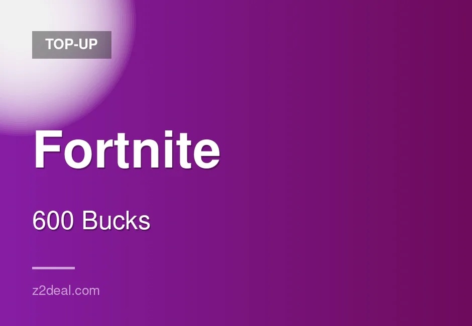 Premium Fortnite Top-Up | 600 Bucks | PlayStation | Global | Direct Top-Up | Clean Transaction