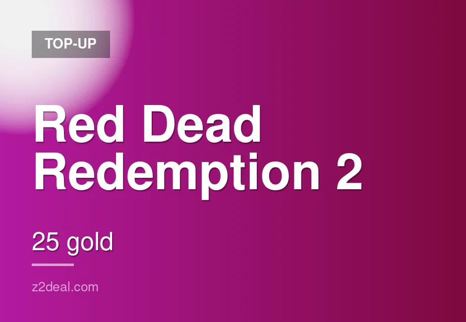 Quick Red Dead Redemption 2 Top-Up - 25 Gold - Xbox - Direct Top-Up - Ready to Use