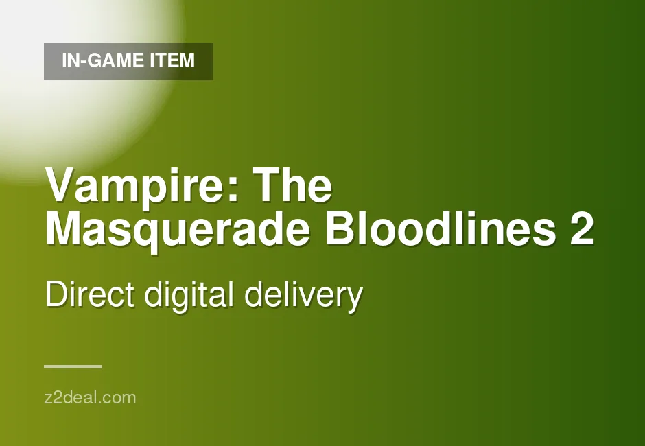 Buy Vampire: The Masquerade Bloodlines 2 Game Key | Direct Top-Up | Xbox | Fast Delivery