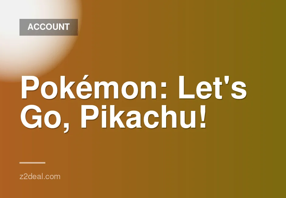 Nintendo Switch Pokémon: Let's Go, Pikachu! Digital Download Code