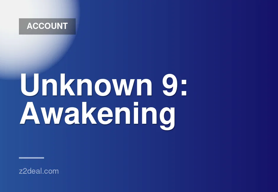 PS4 K1 Account for Unknown 9: Awakening Digital Game Access